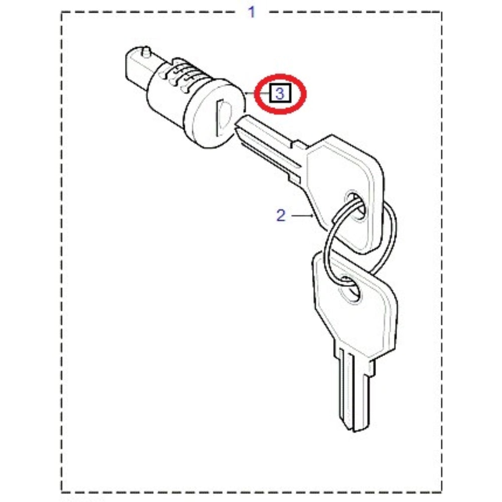 Lock Barrel - GENUINE LAND ROVER