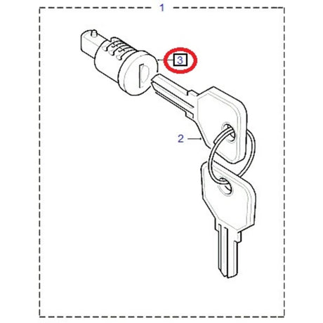Lock Barrel - GENUINE LAND ROVER