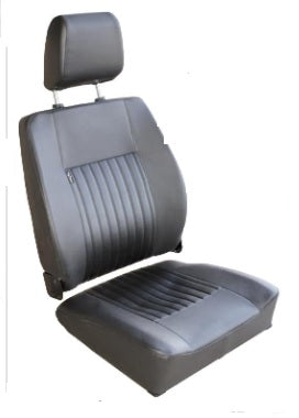 Seat High Back Vinyl Black