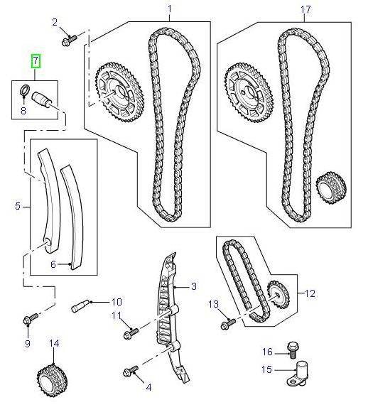 Tensioner - timing belt - genuine land rover