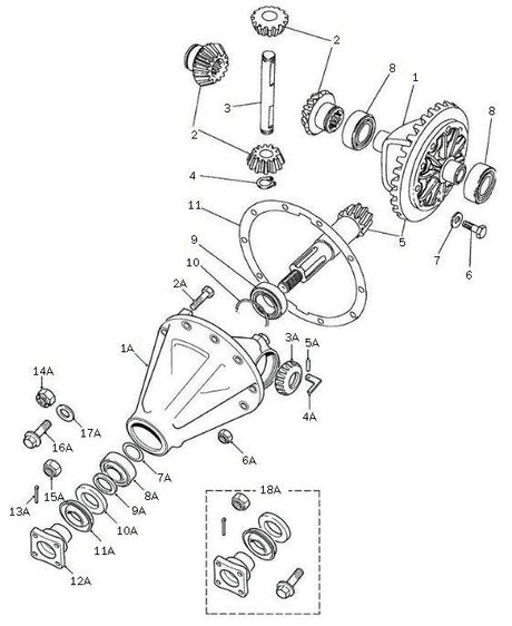 Kit - axle differential gear
