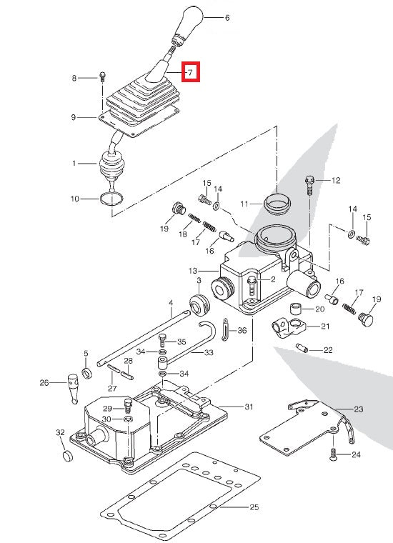 Seal Gearbox Gear lever