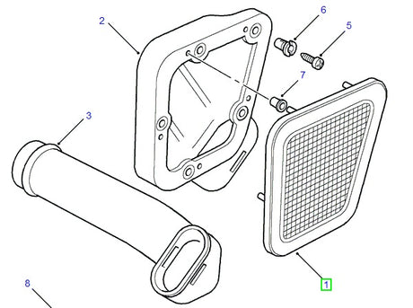 Grille Side Air Intake - Right Side