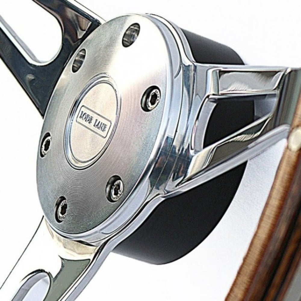 Steering wheel boss kit - 48 spline - slimline - silver - exmoor trim