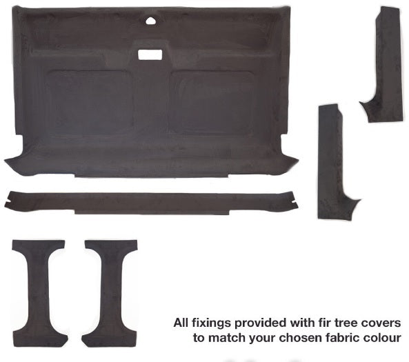 Headlining / Rooflining Kit For Defender 90/110 Single Truck Cab (6PC Kit)