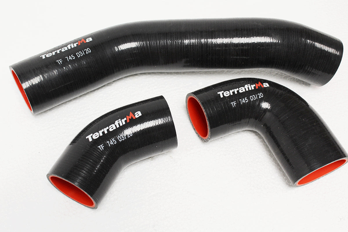 TERRAFIRMA SILICONE INTERCOOLER HOSE KIT BLACK 90/110/130 Td4 2.2