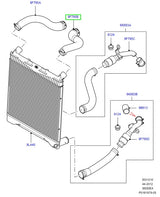Hose Intercooler - Upper Left - GENUINE LAND ROVER