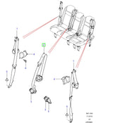 Seat belt - Rear Center - GENUINE LAND ROVER