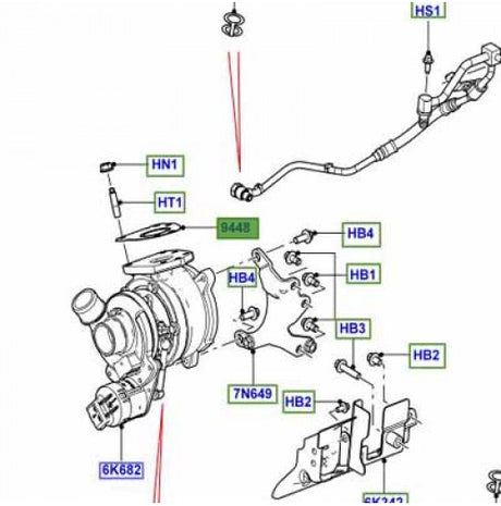 Gasket - Exhaust Turbo Charger - Right