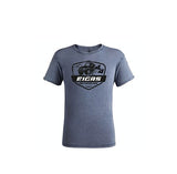 Blue T-shirt Jeans effect round neck - Khaki - Man - Size XXL