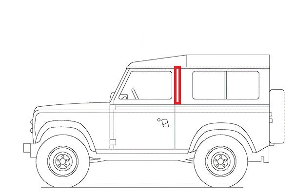 Drain Channel Side Of Door R/H