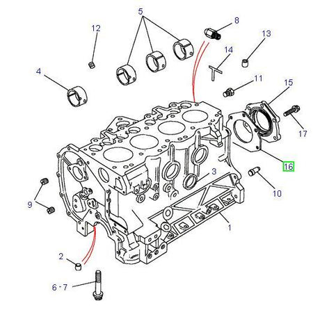 Gasket Crank Case Rear