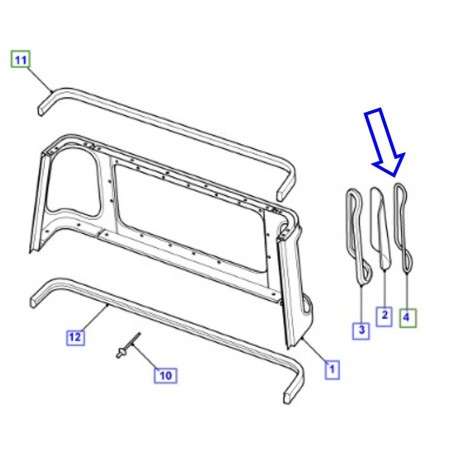 Cabin Window Filler Seal Side Rear Corner - GENUINE LAND ROVER