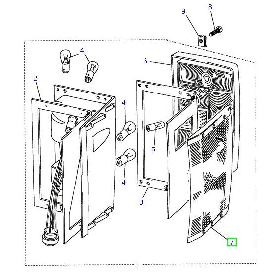 Lens Rear Lamp - Right Hand - LUCAS