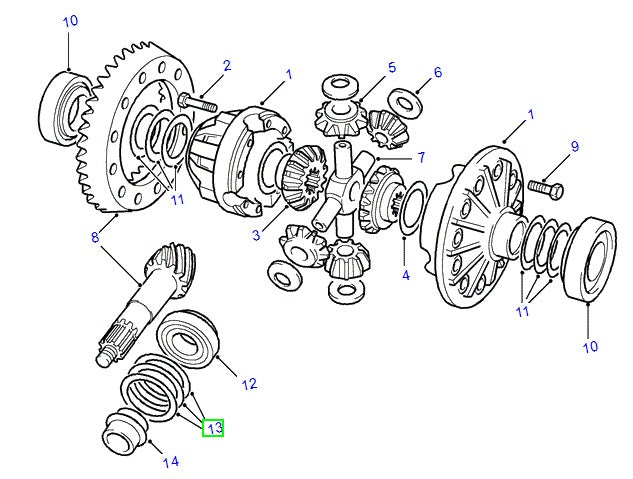 Shim Diff Unit .010