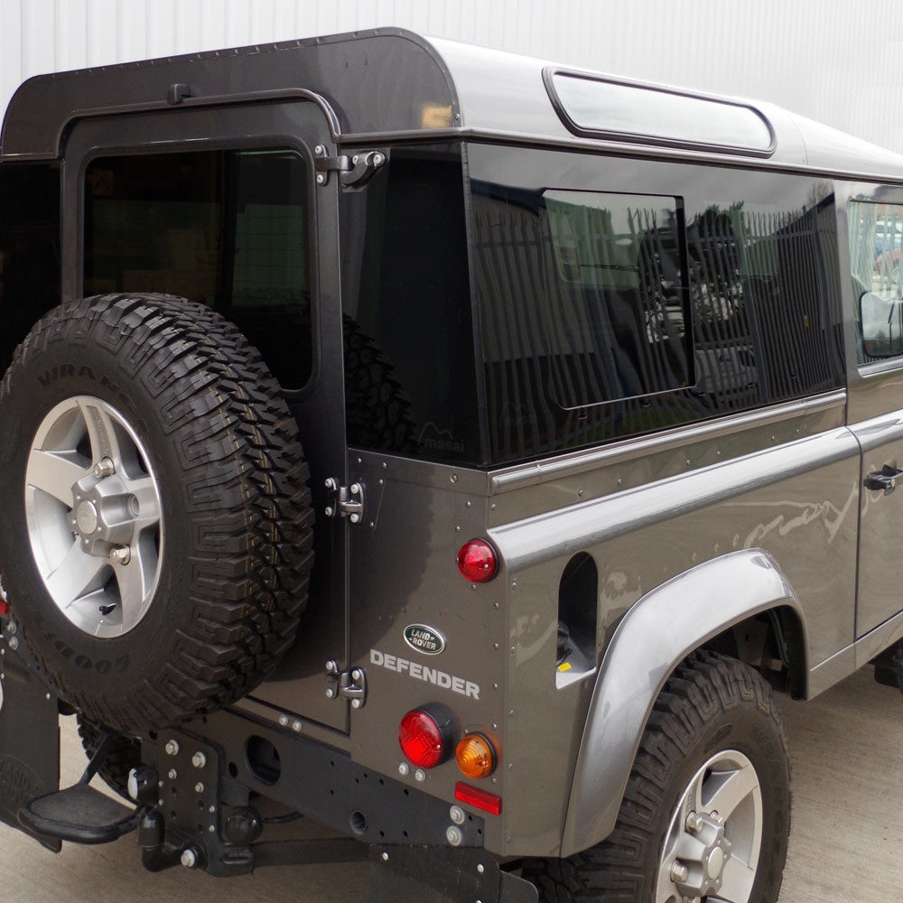Tinted Sliding Panoramic Windows for Defender 90 - Pair - MASAI