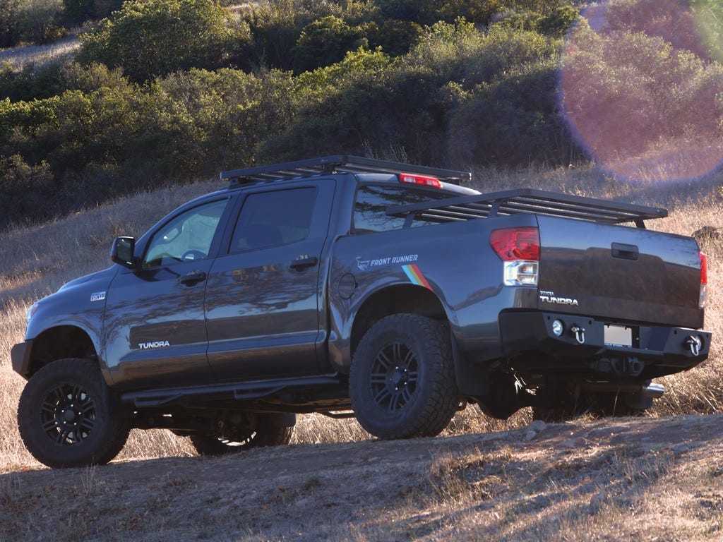 Toyota Tundra Crew Max Pickup Truck (2007- Current) Slimline II Load Bed Rack Kit