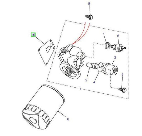 Gasket Oil Filter Adaptor