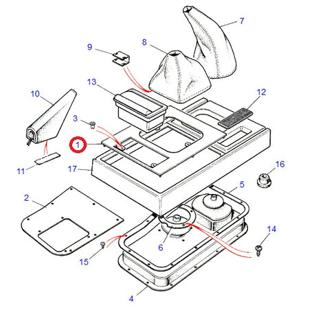 Central Console Panel Assembly