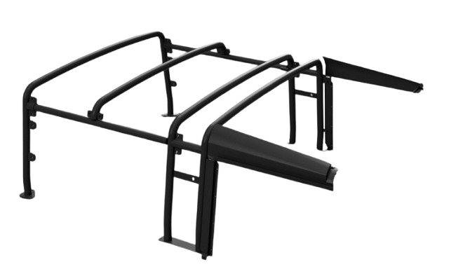 Black Hood Sticks - Heavy Duty - For Defender 90 - AG PARTS
