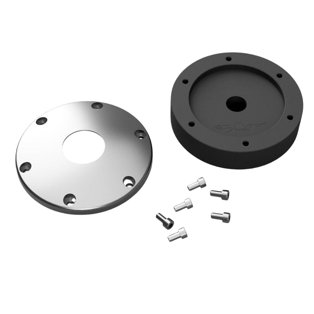 Exmoor Steering Boss Kit - 36 Splines - Silver Center - EXMOOR TRIM
