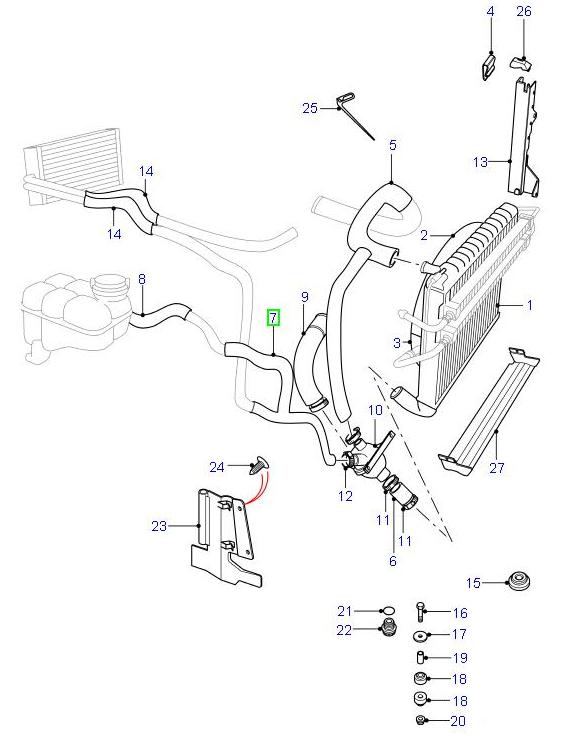 Hose - heater water