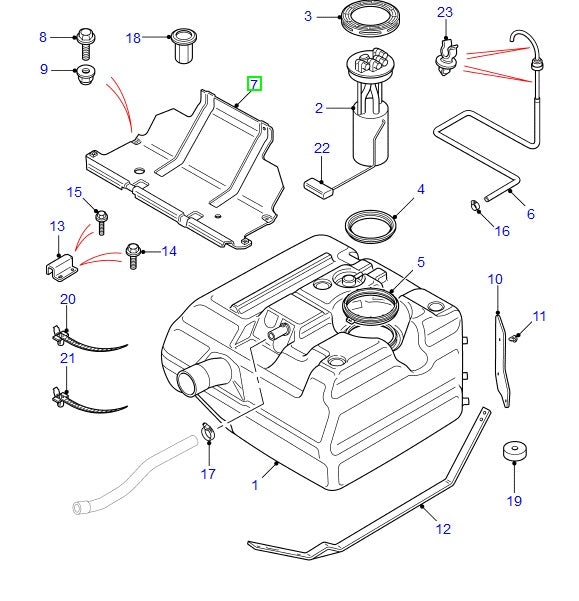 Strap assy - fuel tank