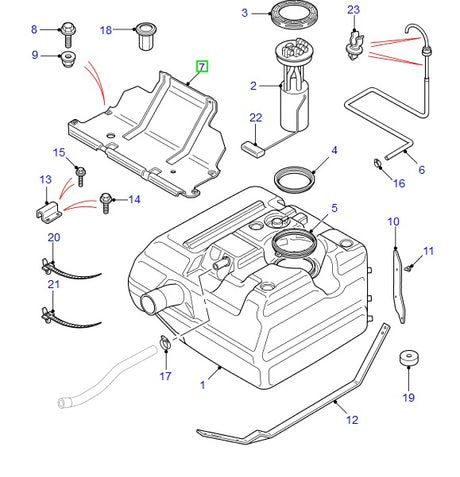 Strap assy - fuel tank