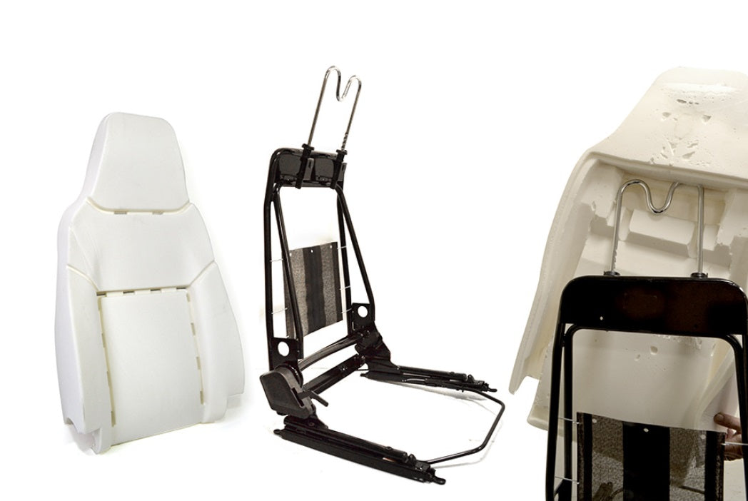 Puma Premium Upgrade Trim Kit - For vehicles with two-arm headrests - Black Vinyl & White Stitch - EXMOOR TRIM