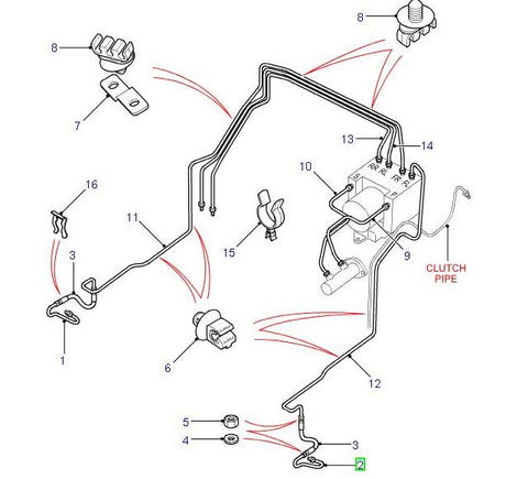 Brake Pipe - LH