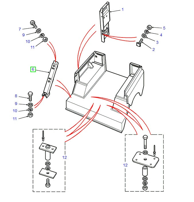 Bracket - seat belt - GENUINE LAND ROVER