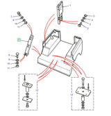 Bracket - seat belt - GENUINE LAND ROVER