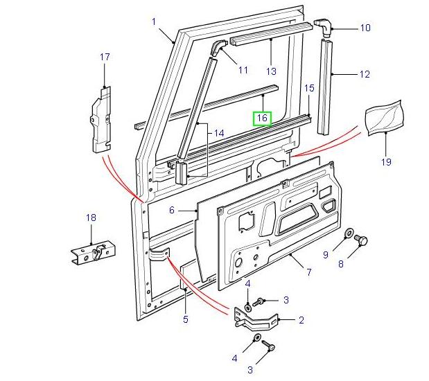 Seal Front Door Outer