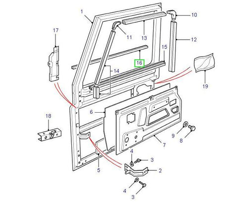 Seal Front Door Outer