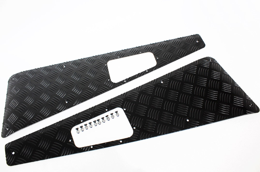 Wing Tops Pair - Chequer Plate - Black - 2007 Onwards