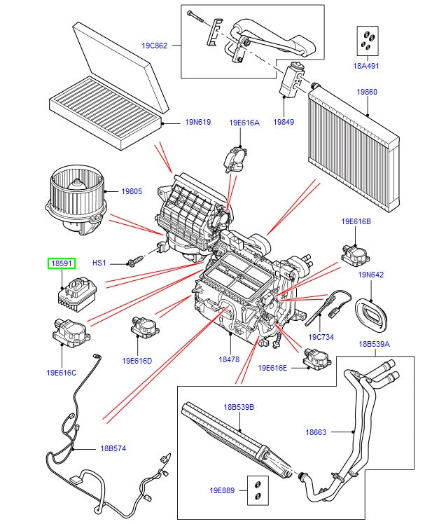 Heater Blower Resistor - Vehicles with Air Conditioning - ALLMAKES