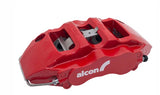 Alcon 6 Piston Front Disc Caliper Kit - Defender 18" Wheels - Red