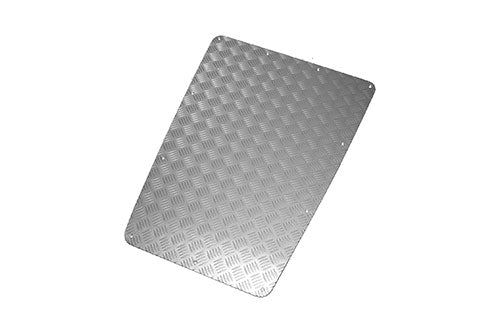Bonnet Centre Chequer Plate Kit Silver