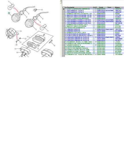 Stop/Tail Lamp Assembly Rear