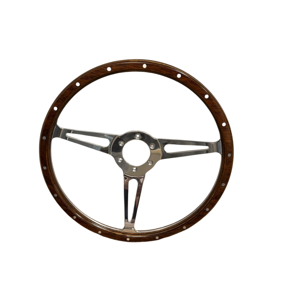 14" Woodrim Steering Wheel - PCD 70mm - MOUNTNEY