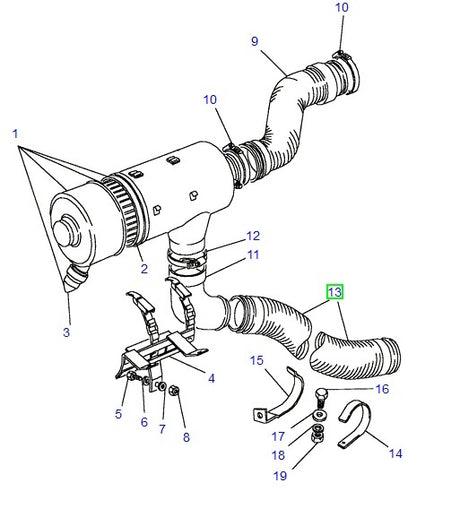 Pipe - air inlet
