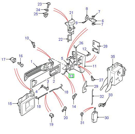 Door Lock Link RH