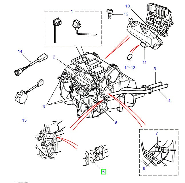 O Ring Coolant Pipes