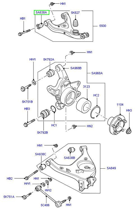 Upper Suspension Arm Bush