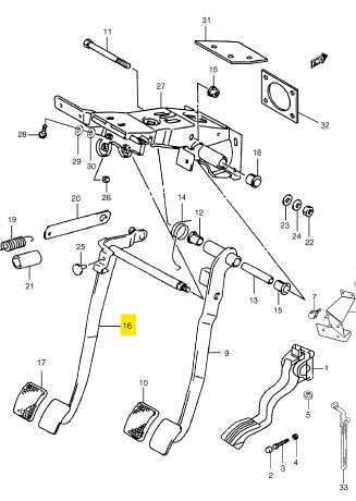 Clutch Pedal - SUZUKI