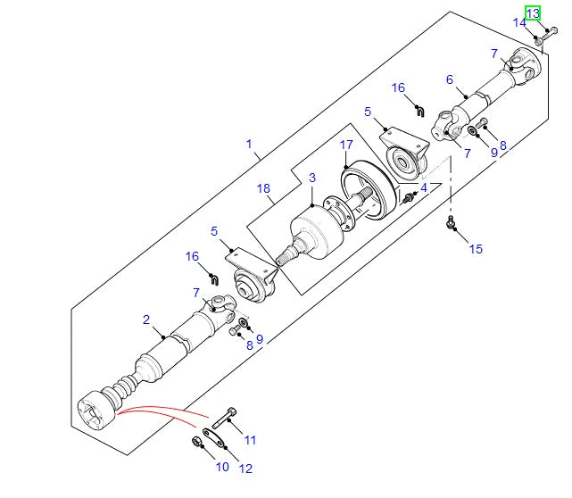 Bolt - flanged hex