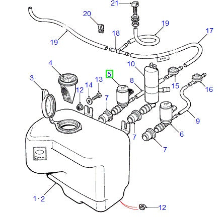 Headlamp washer