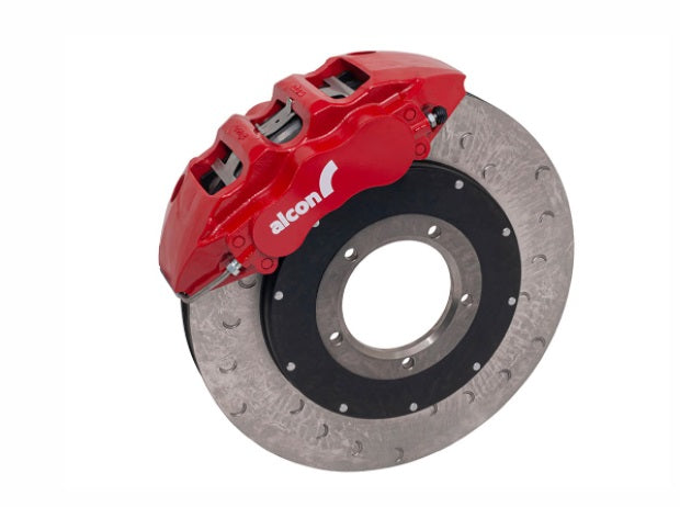 Front Brake Kit - 6 Pistons - Red Caliper - ALCON