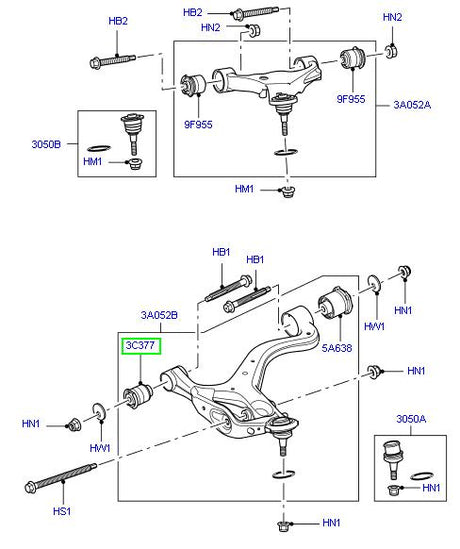 Bush - Front Suspension Arm - Front Lower