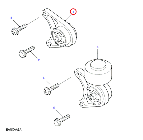 Bracket rear suspension
